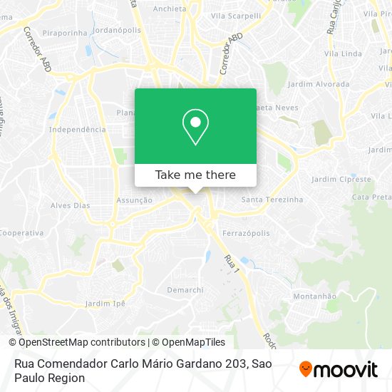 Rua Comendador Carlo Mário Gardano 203 map