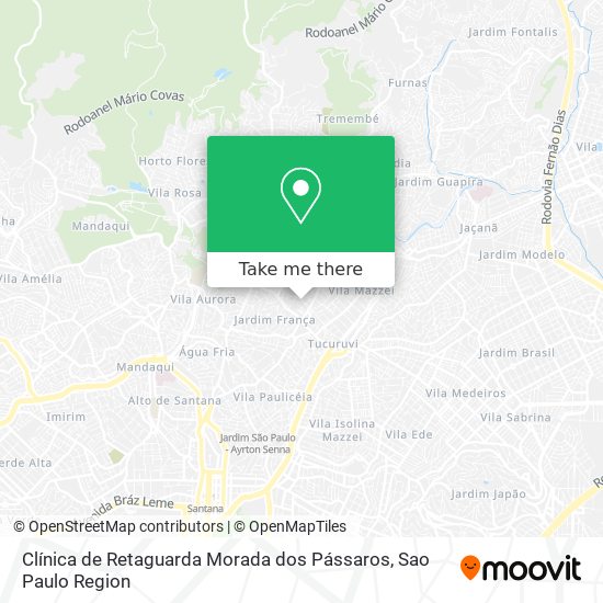 Clínica de Retaguarda Morada dos Pássaros map