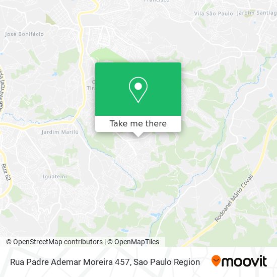 Rua  Padre Ademar Moreira 457 map