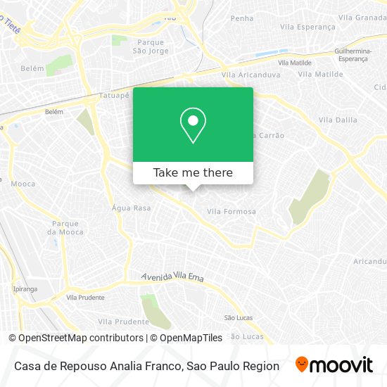 Casa de Repouso Analia Franco map