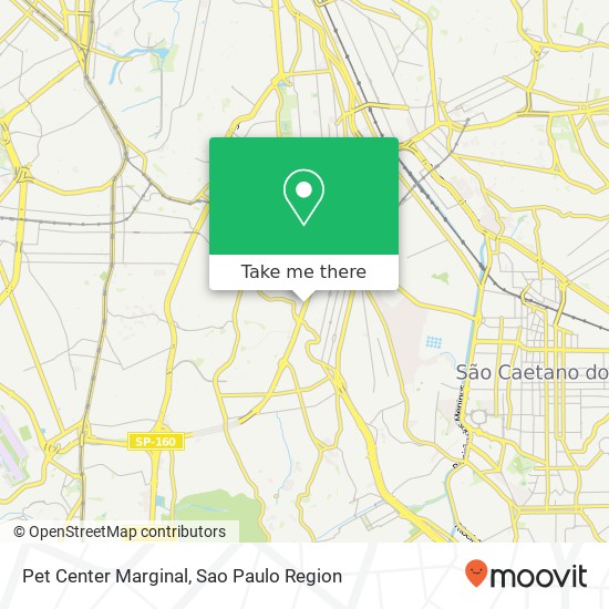 Mapa Pet Center Marginal