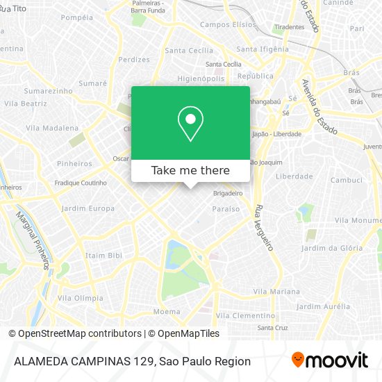 ALAMEDA CAMPINAS 129 map