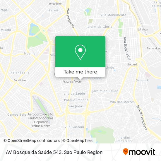 AV Bosque da Saúde 543 map