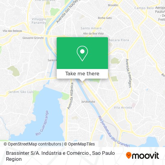 Brassinter S / A. Indústria e Comércio. map