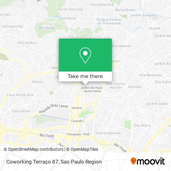 Coworking Terraço 87 map