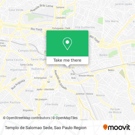 Templo de Salomao Sede map