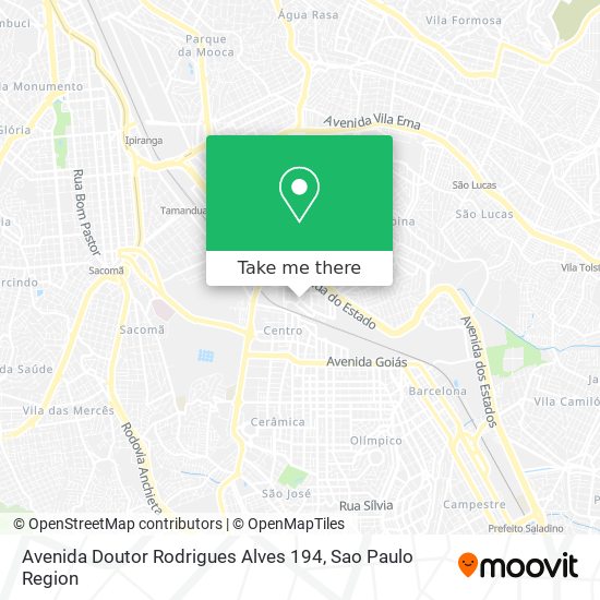 Mapa Avenida Doutor Rodrigues Alves 194