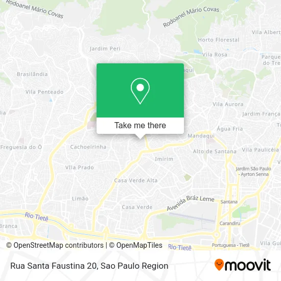 Rua Santa Faustina 20 map