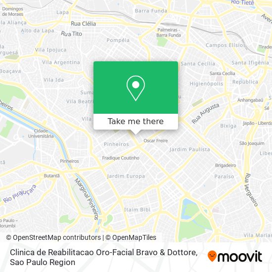 Clinica de Reabilitacao Oro-Facial Bravo & Dottore map