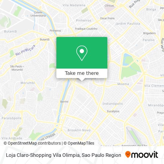 Loja Claro-Shopping Vila Olimpia map