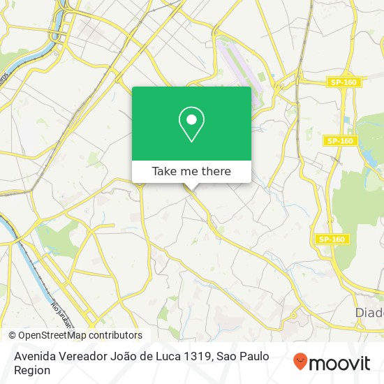 Avenida Vereador João de Luca  1319 map