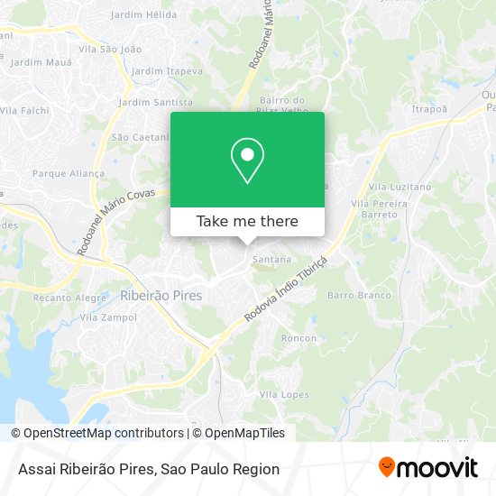 Mapa Assai Ribeirão Pires