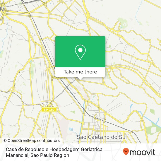 Casa de Repouso e Hospedagem Geriatrica Manancial map