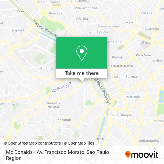 Mc Donalds - Av. Francisco Morato map