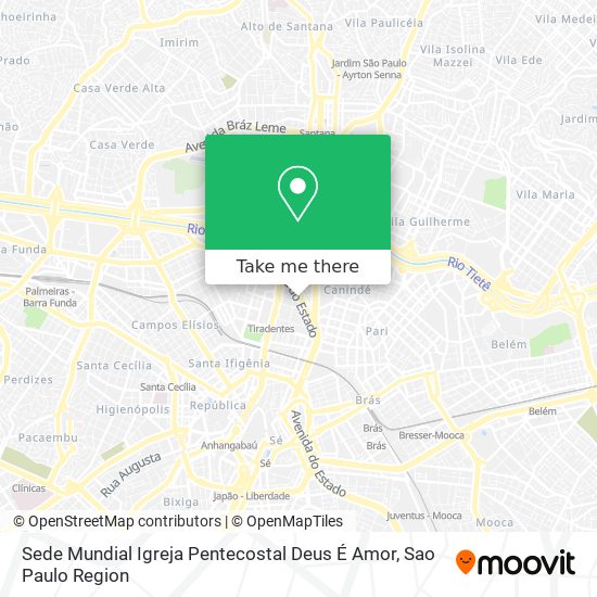 Sede Mundial Igreja Pentecostal Deus É Amor map