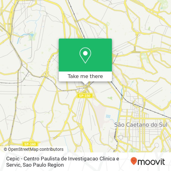 Cepic - Centro Paulista de Investigacao Clinica e Servic map