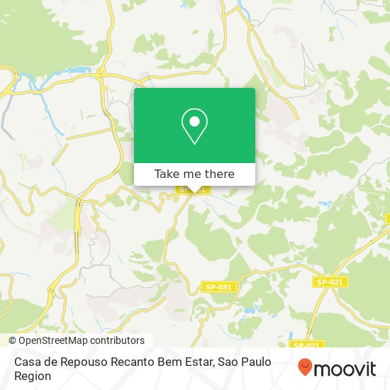 Mapa Casa de Repouso Recanto Bem Estar