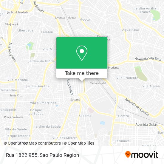 Mapa Rua 1822  955