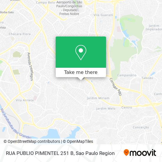 RUA PUBLIO PIMENTEL 251 B map