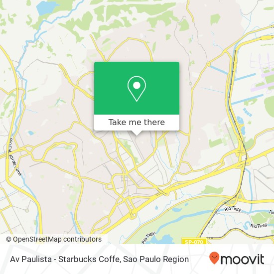 Av Paulista - Starbucks Coffe map