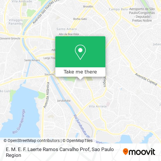 Mapa E. M. E. F. Laerte Ramos Carvalho Prof