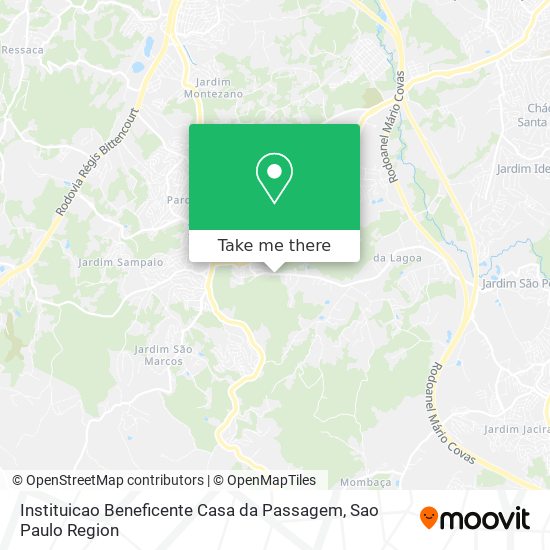 Instituicao Beneficente Casa da Passagem map