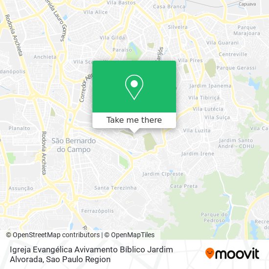 Igreja Evangélica Avivamento Bíblico Jardim Alvorada map