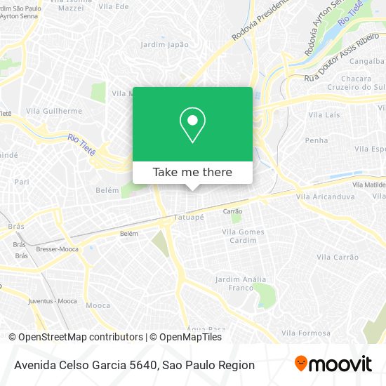 Mapa Avenida Celso Garcia 5640