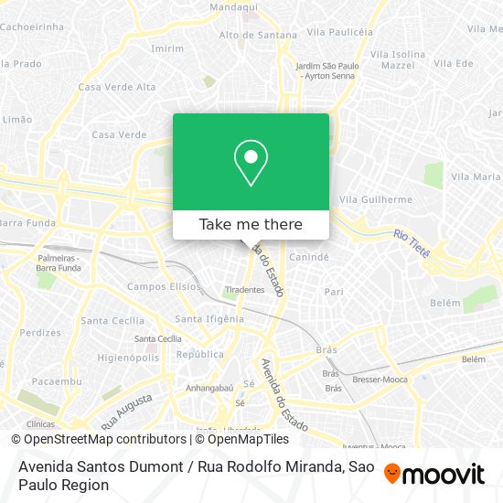 Mapa Avenida Santos Dumont / Rua Rodolfo Miranda