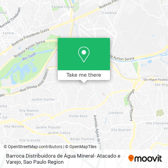 Barroca Distribuidora de Água Mineral- Atacado e Varejo map