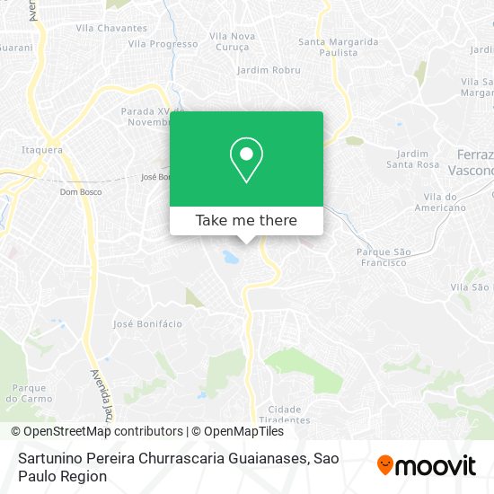 Sartunino Pereira Churrascaria Guaianases map