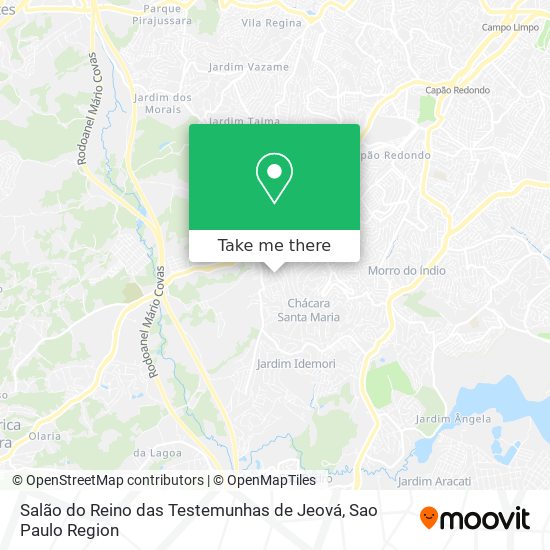 Salão do Reino das Testemunhas de Jeová map