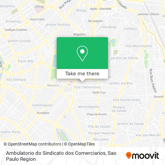 Ambulatorio do Sindicato dos Comerciarios map