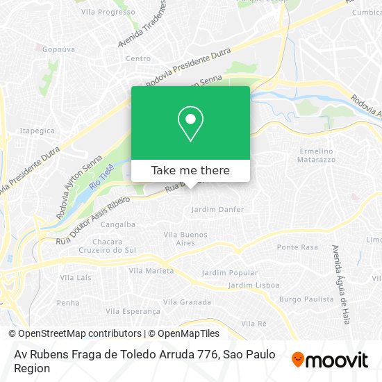 Mapa Av Rubens Fraga de Toledo Arruda  776