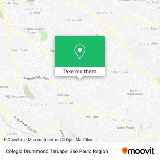 Colegio Drummond Tatuape map