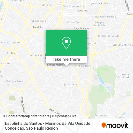 Escolinha do Santos - Meninos da Vila Unidade Conceição map