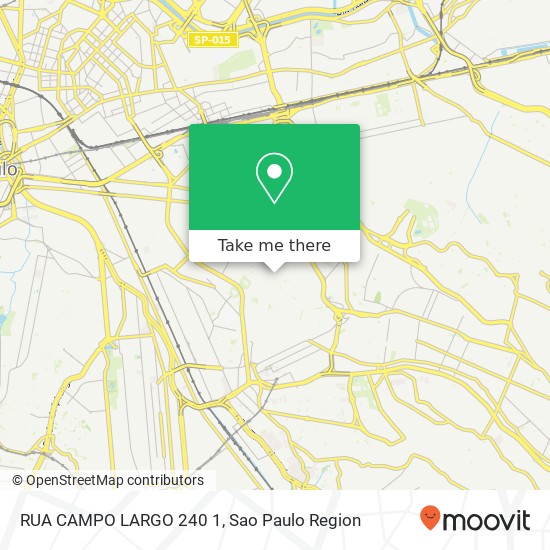 RUA CAMPO LARGO  240  1 map