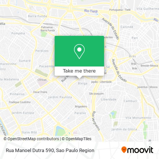 Mapa Rua Manoel Dutra  590