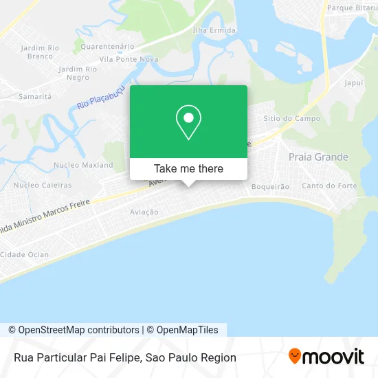 Rua Particular Pai Felipe map