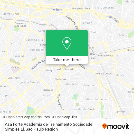 Asa Forte Academia de Treinamento Sociedade Simples Li map