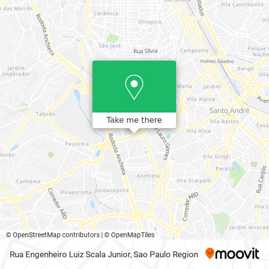 Rua Engenheiro Luiz Scala Junior map