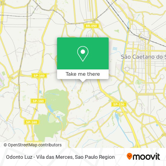 Mapa Odonto Luz - Vila das Merces