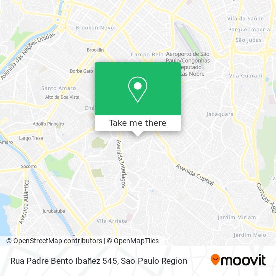 Mapa Rua Padre Bento Ibañez 545