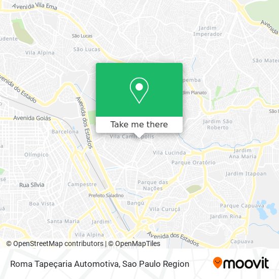 Roma Tapeçaria Automotiva map