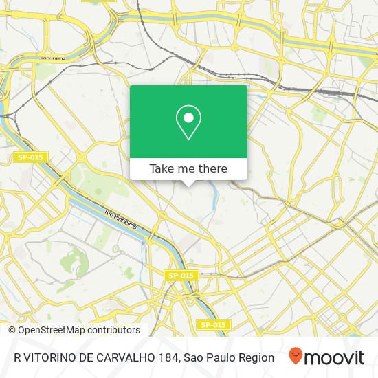 R VITORINO DE CARVALHO 184 map