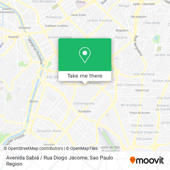 Avenida Sabiá / Rua Diogo Jácome map