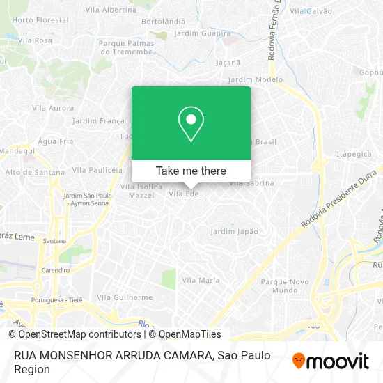RUA MONSENHOR ARRUDA CAMARA map