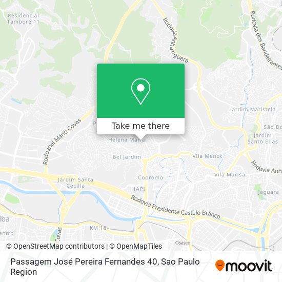 Passagem José Pereira Fernandes 40 map