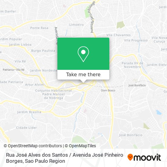 Mapa Rua José Alves dos Santos / Avenida José Pinheiro Borges