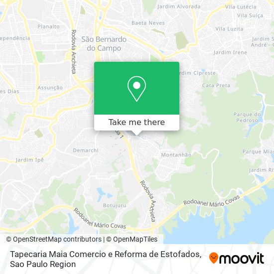 Tapecaria Maia Comercio e Reforma de Estofados map